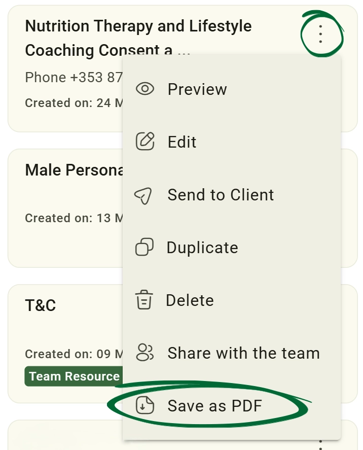 Click “Save as PDF” screenshot